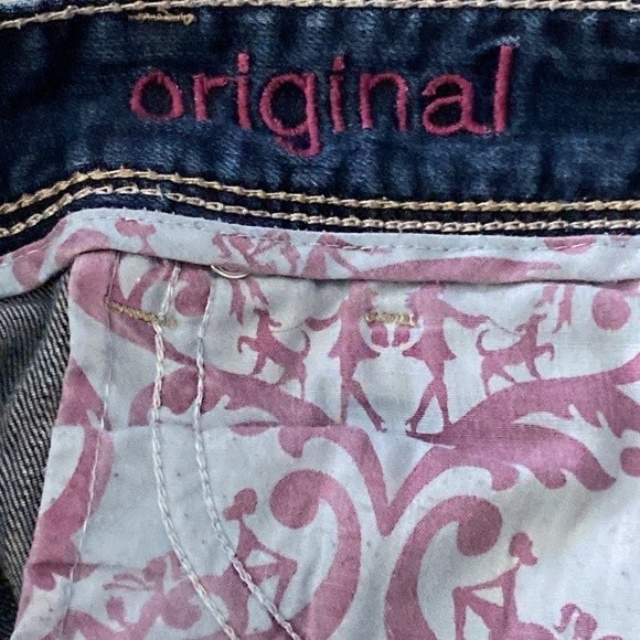 Maurice's jeans Straight Leg factory fading light distressing size 3/4 Long - Picture 11 of 16